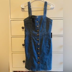 Denim mini dress